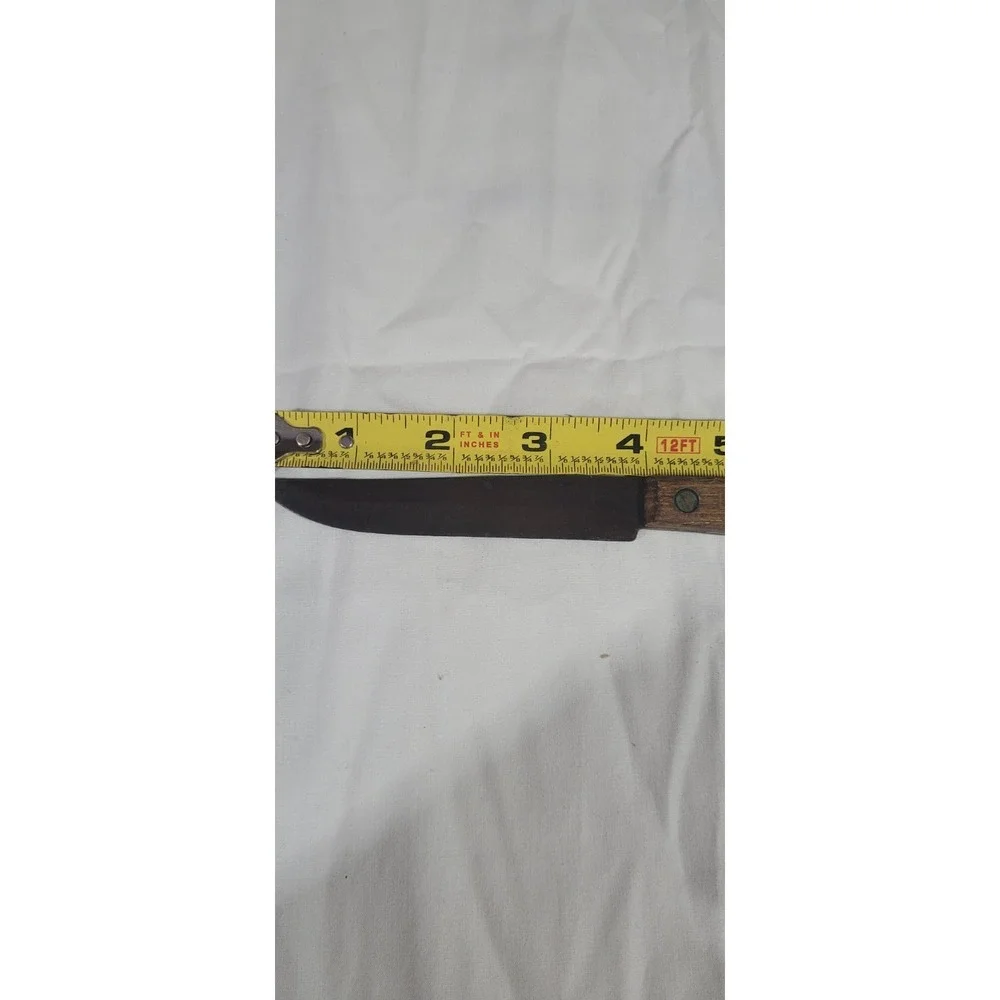 Vintage Tru Edge Old Hickory Carbon Steel Kitchen Knife Ontario Wood Handle